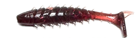 Honey Badger Baits Super Pro 2" Grub MOTORED (10 pack)