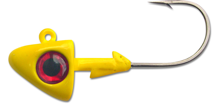 Big Hammer Lead Heads 1 oz--Yellow (for 5 1/2" swimbaits) 2 Pack