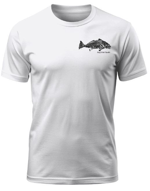 T-Shirt Barred Yellowfin Croaker White\Black