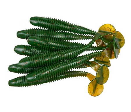 Battlestar 5" Rib Bait UV Mono Green 8pcs