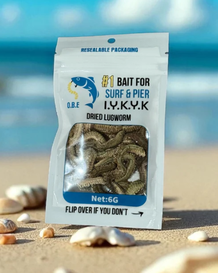 Dried Lug Worms Surf Bait (3 Pack) FREE Shipping