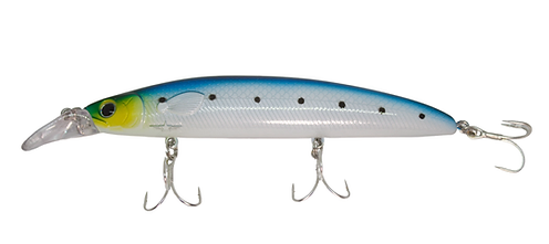 Battlestar 115mm Halibut Jerk-Bait Glow-White Sardine