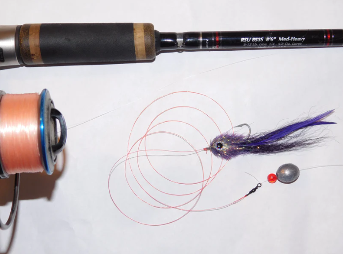 Surf Fly Red Worm Hand-Tied by Lee Baermann