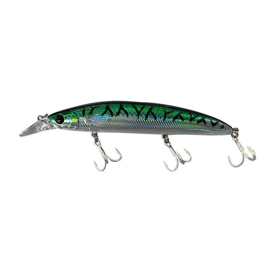 Battlestar 115mm Halibut Jerk-Bait Glow Green Mack