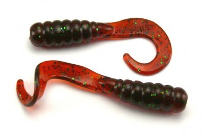 Big Hammer 1 3/4" Motor Oil Green Grub (25 pack)