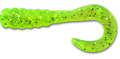 Big Hammer 1 3/4" Chartreuse Flash Grub (25 pack)