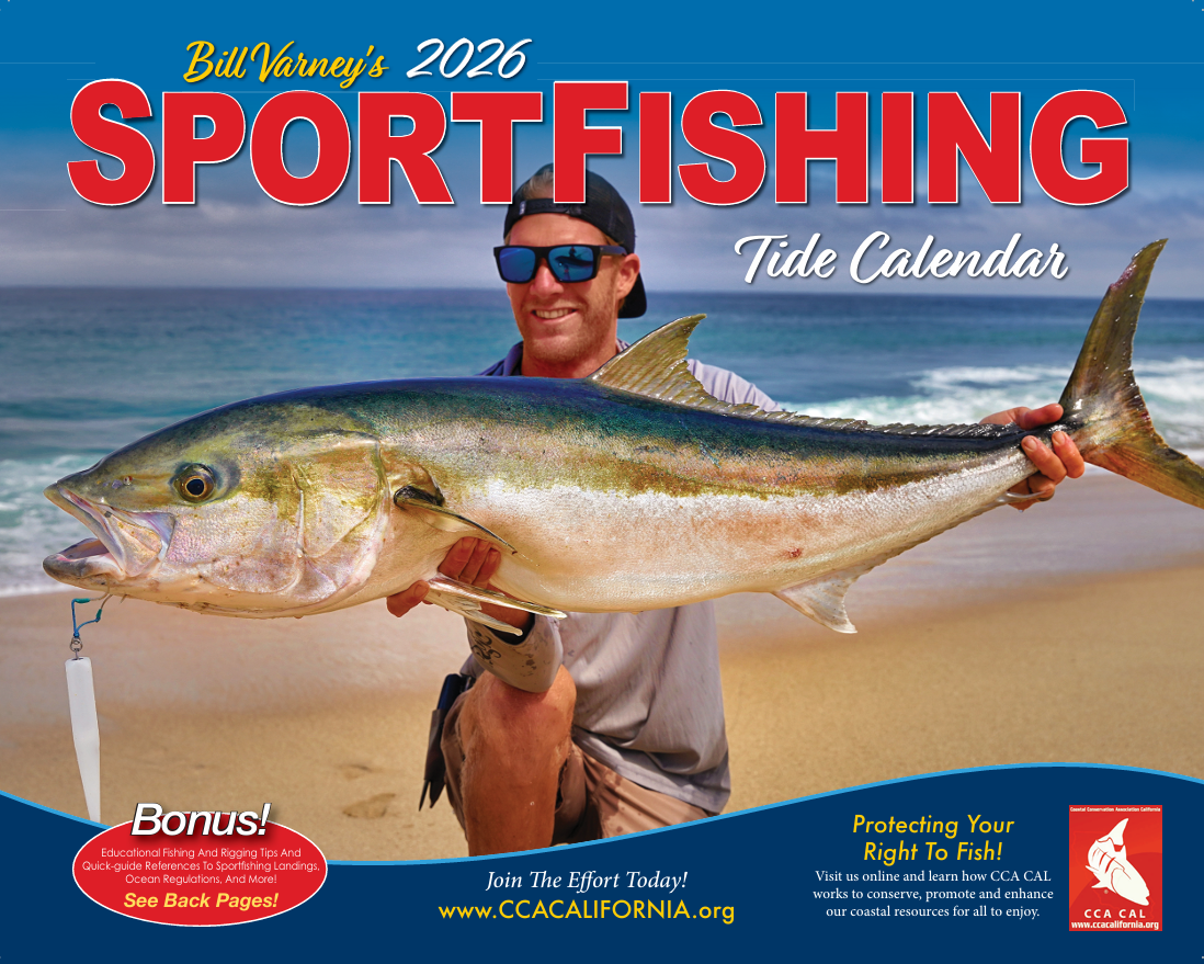 2026 CCA SportFishing Tide Calendar (Pack of 5--FREE SHIPPING)