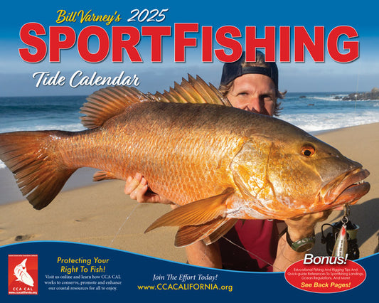 2025 CCA SportFishing Tide Calendar (FREE SHIPPING)