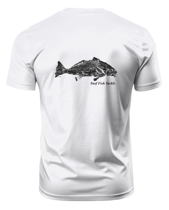 T-Shirt Barred Yellowfin Croaker White\Black