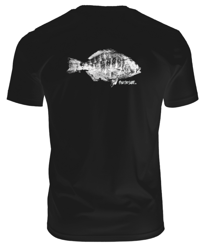 T-Shirt Barred Surfperch Black/White