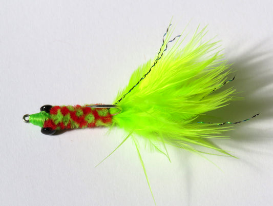 Surf Fly Chartreuse Fry   Hand-Tied by Lee Baermann