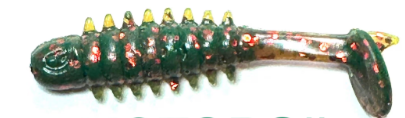 Honey Badger Baits Super Pro 2" Grub Motor Oil (10 pack)