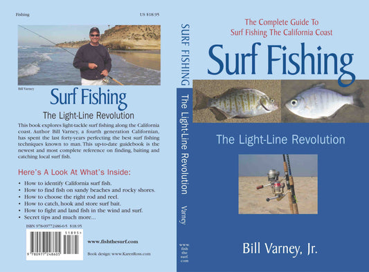 Best Seller----Surf Fishing, The Light-Line Revolution, 3rd Edition AND Fish ID Card
