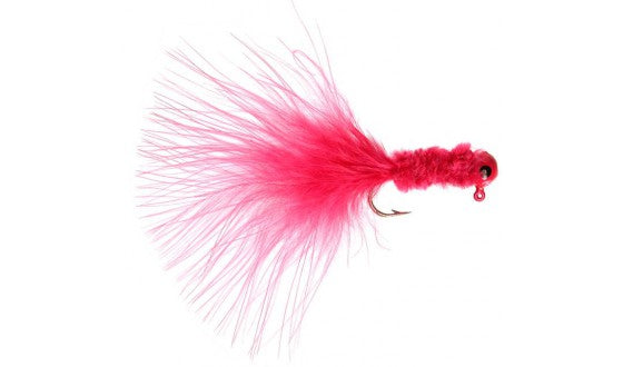 Tiny Tott 1/8th Ounce Bonito Jig Pink with Red Head (3ct)