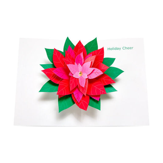 Pop-Up Holiday Card: Poinsettia